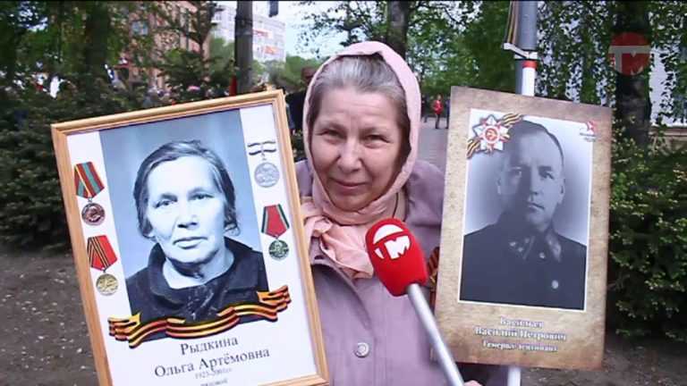 В Уссурийске в колонне Бессмертного полка прошли 17 000 человек