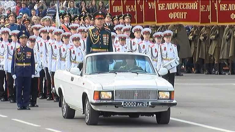 Парад Победы прошел на центральной площади Уссурийска