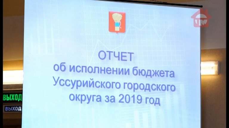 Депутатам Уссурийска отчитались об исполнении бюджета 2019 года