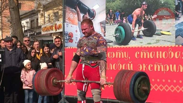 Уссурийские силачи ставили рекорды в день проводов зимы