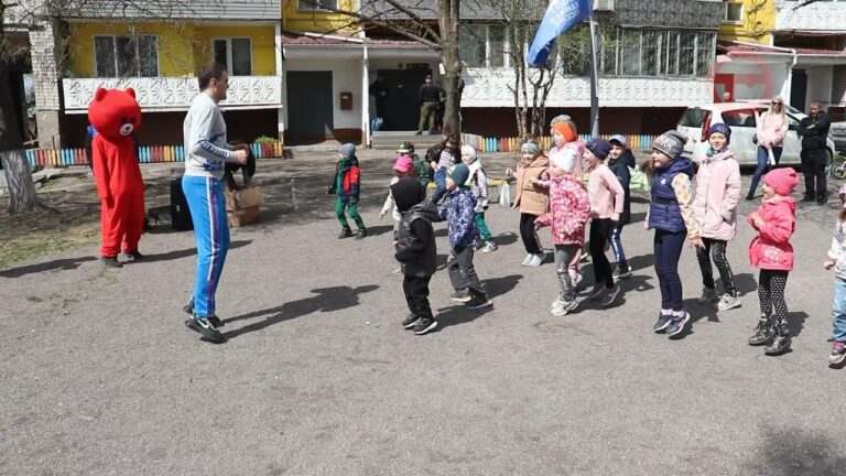 Акция «Спорт в каждый двор» прошла на Первомайской, 34