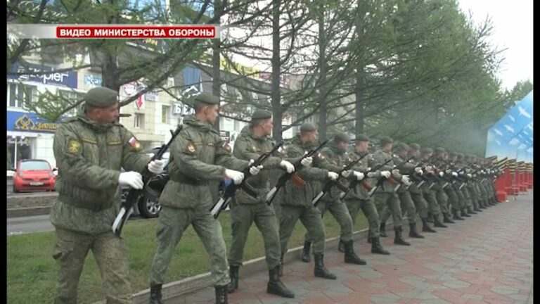 Репетиция парада в Уссурийске