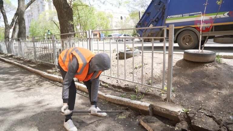 Ремонт тротуаров начался в городе
