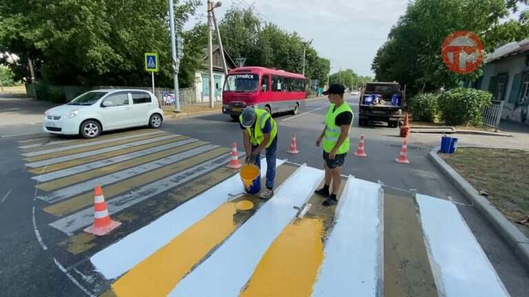 Дорожную разметку обновляют в Уссурийске
