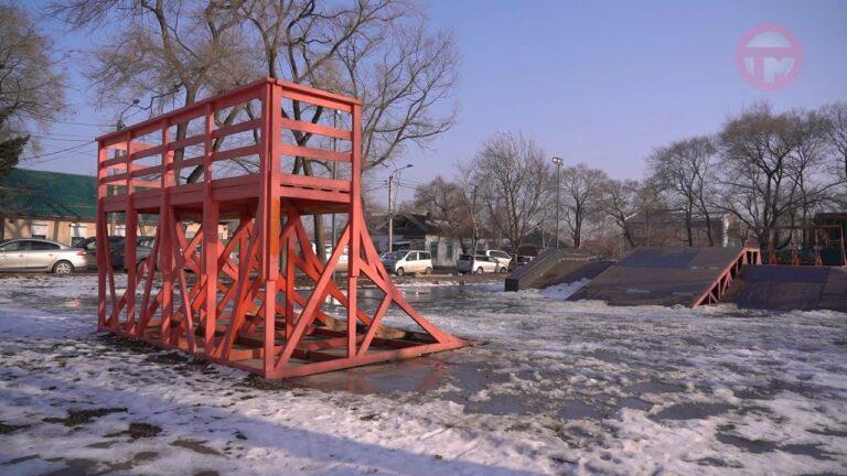 Скейт-парк в центре Уссурийска закрыт