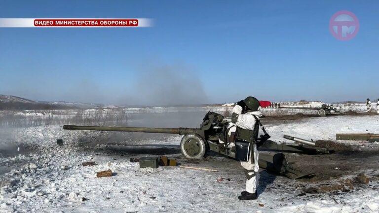 Практические занятия по боевой подготовке проходят на Сергеевском полигоне
