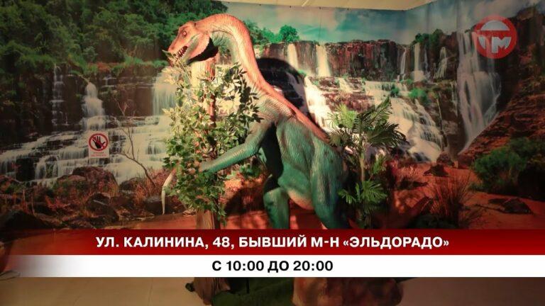 В Уссурийске открылась интерактивная выставка динозавров.