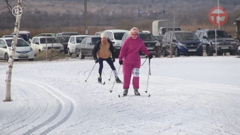 Более 200 уссурийцев поучаствовали в 43-ей Всероссийской массовой гонке «Лыжня России»