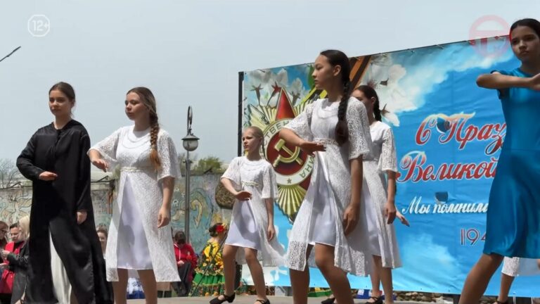Концерт «Победный май» прошёл в городском парке