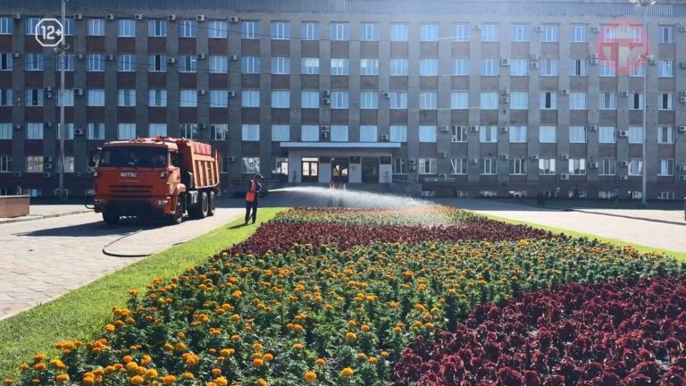 Как специалисты помогают цветам в условиях аномальной жары в Уссурийске