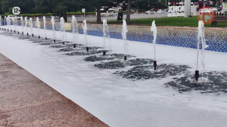 ⛲️ Почему все фонтаны Уссурийска покрылись пеной?