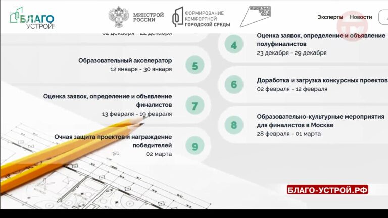 Открыт приём заявок на участие в национальном проекте «Благоустрой!»