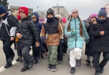 ✔️ Первая в этом году репетиция парада «Правнуки Победы» прошла на центральной площади города