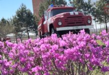 👩🚒 Уссурийские пожарные показали, как тушат огонь и спасают людей