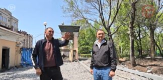 ✔️ Депутат Заксобрания ПК Александр Кирилюк проверил реконструкцию городского парка Уссурийска