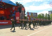 🎗 Парад в честь Дня Победы в Великой Отечественной войне прошёл в Уссурийске