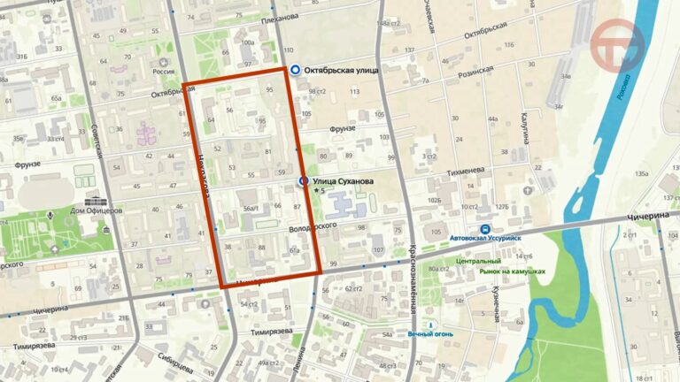🚧 Центральные улицы перекроют в Уссурийске в субботу в районе главной площади города