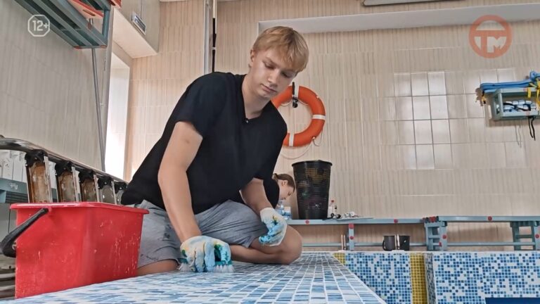 ✔️ Чашу бассейна «Чайка» начали наполнять