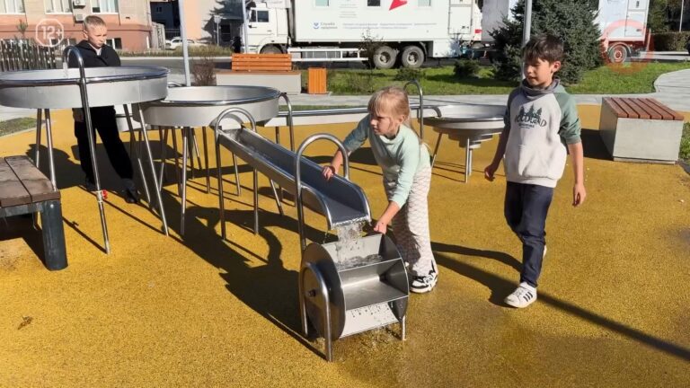 💧 Водная лаборатория работает на центральной площади Уссурийска